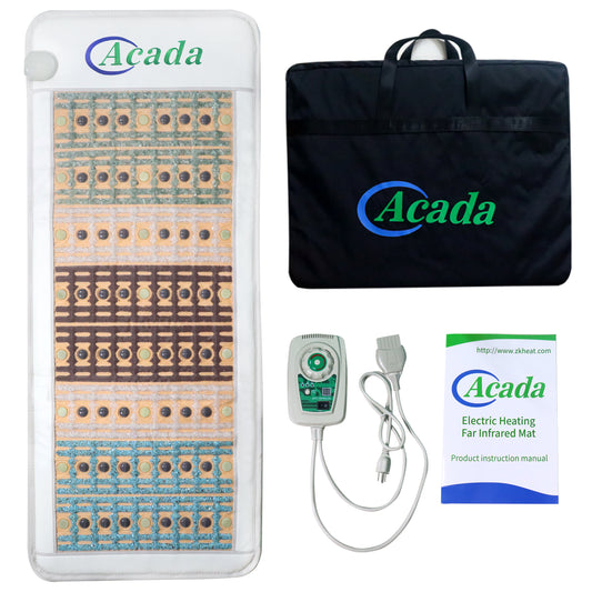 ACADA Far Infrared Heating Pad - Hot Stone Therapy Mat - Natural Crystal Stone Heating Pad PHYMAT