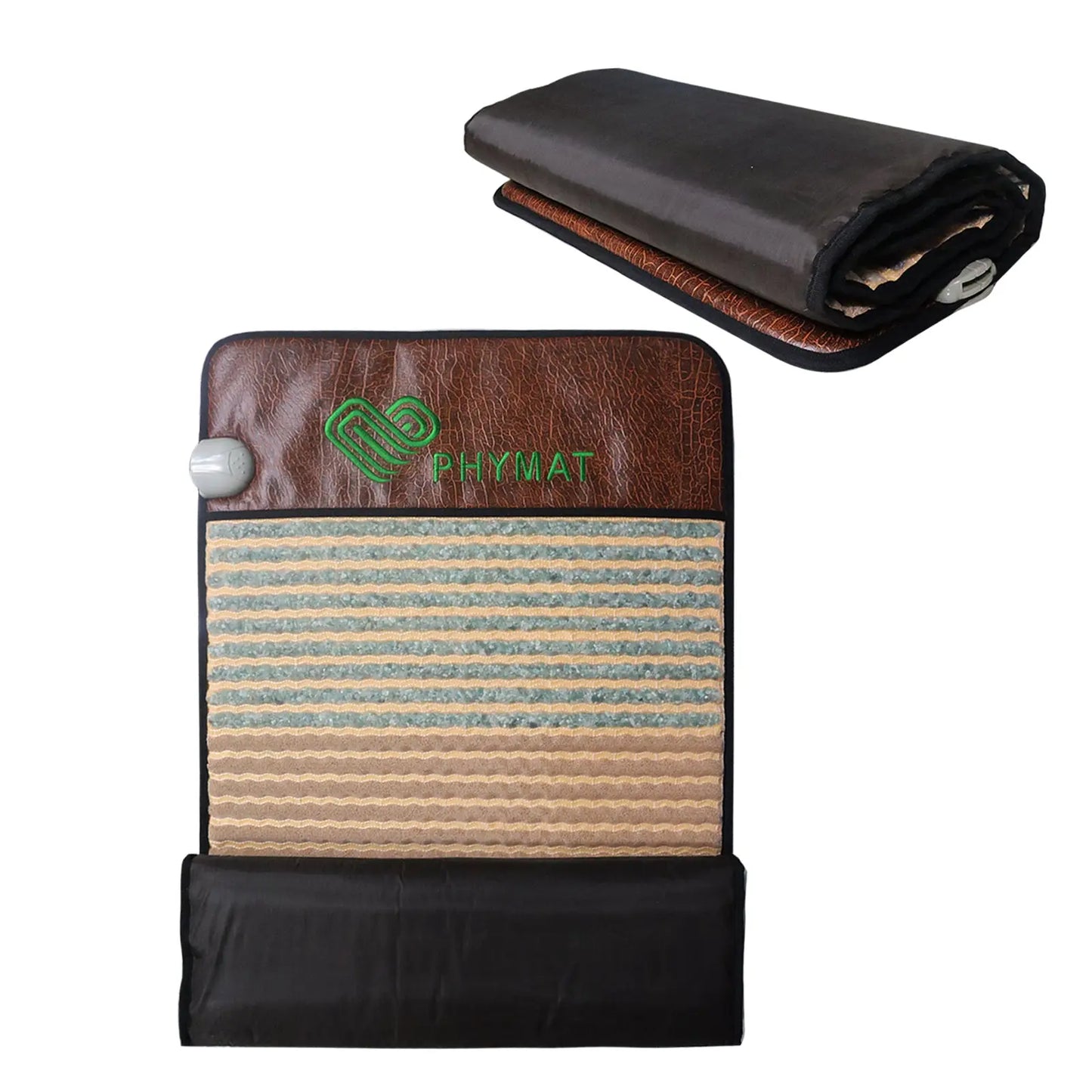 PHYMAT Far Infrared Heating Pad - 5 Kind Gemstone - Rollable Infrared Mat(59x23inch) PHYMAT