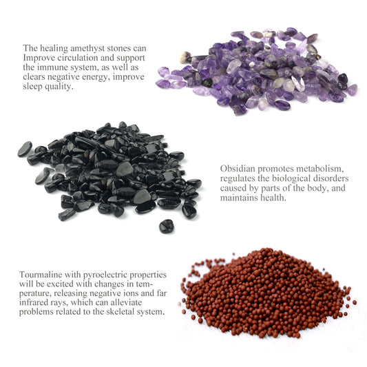 ACADA Far Infrared Heating Pad - Amethyst Stone Heating Pad - Hot Stone Therapy - Back Pain Relief(59x23inch) PHYMAT